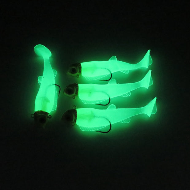2 Pcs Wobbler Jig Head Luminous Fishing Lure