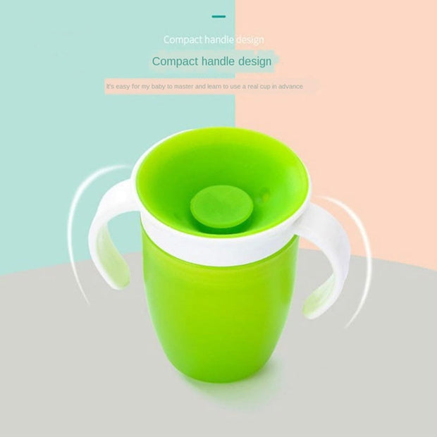 Baby Cups Can Be Turned Magic Cup Baby Learning Drinking Cup Leakproof Child Water Cup Bottle 240ml Copos Learning Cup Baby Cup