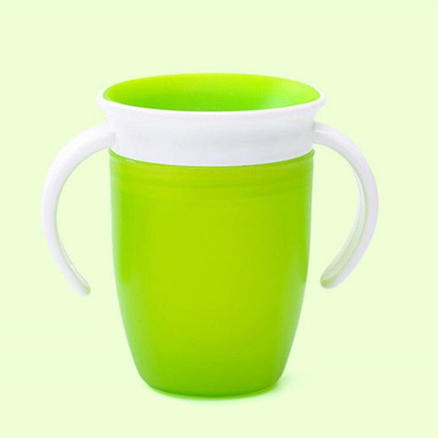 Baby Cups Can Be Turned Magic Cup Baby Learning Drinking Cup Leakproof Child Water Cup Bottle 240ml Copos Learning Cup Baby Cup