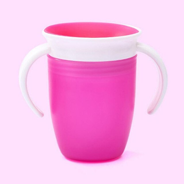 Baby Cups Can Be Turned Magic Cup Baby Learning Drinking Cup Leakproof Child Water Cup Bottle 240ml Copos Learning Cup Baby Cup