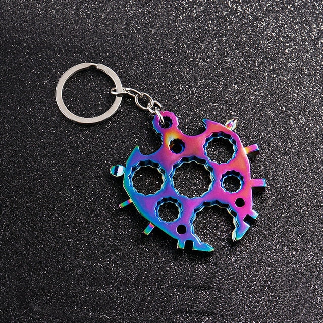 18 In 1 Snowflake Multi Pocket Tool Keychain Spanner Hex Wrench Multifunction Screwdriver Multipurpose Camp Survive Outdoor Hike