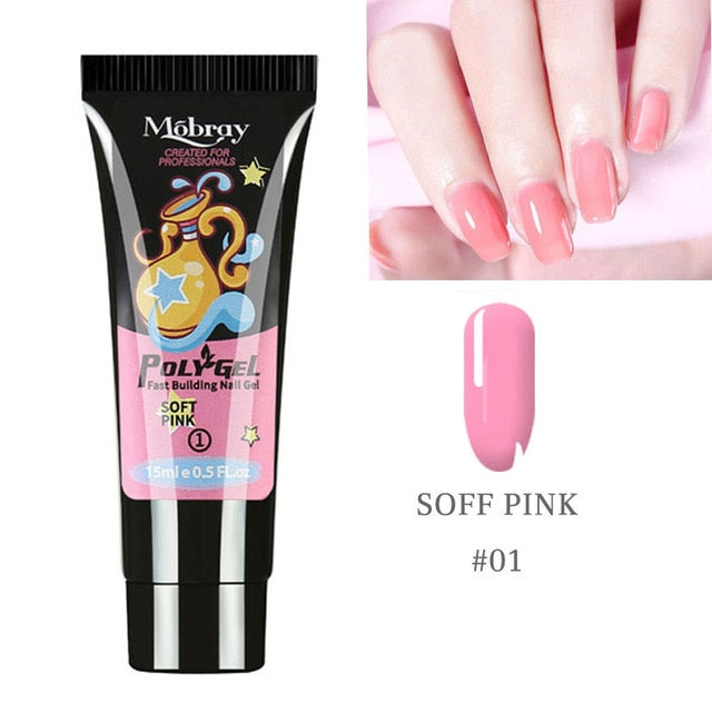 5PCS Poly Extension Gel Set Nail Art French Nail Art