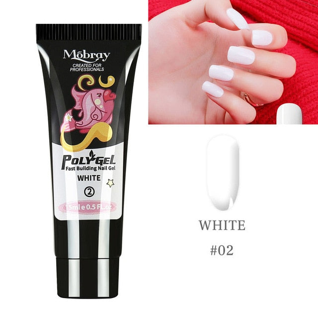 5PCS Poly Extension Gel Set Nail Art French Nail Art
