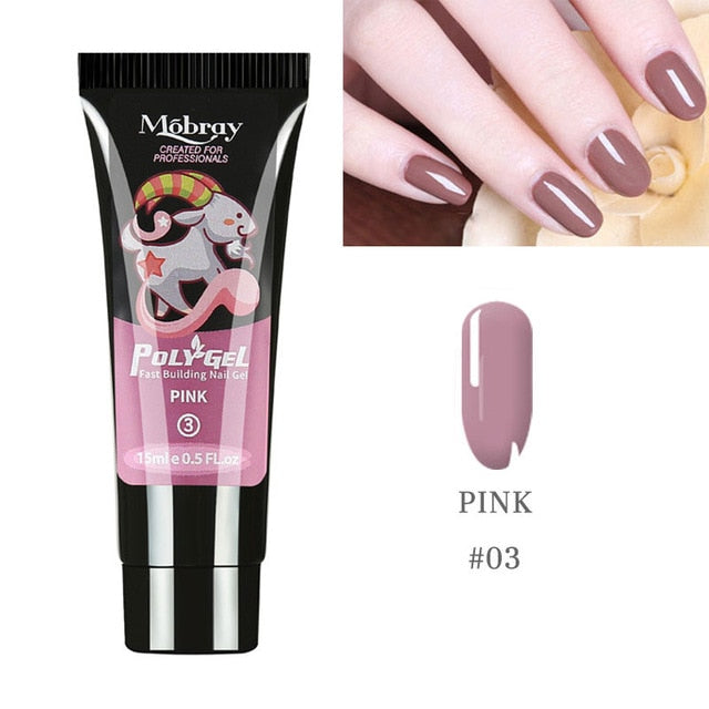5PCS Poly Extension Gel Set Nail Art French Nail Art