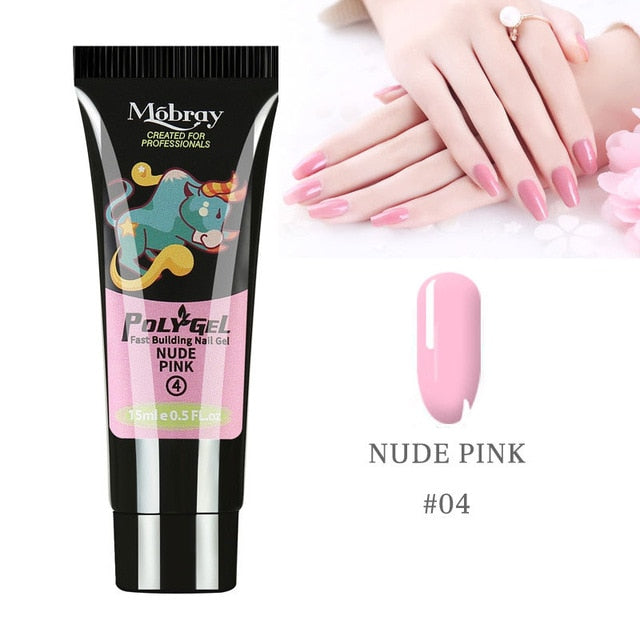 5PCS Poly Extension Gel Set Nail Art French Nail Art