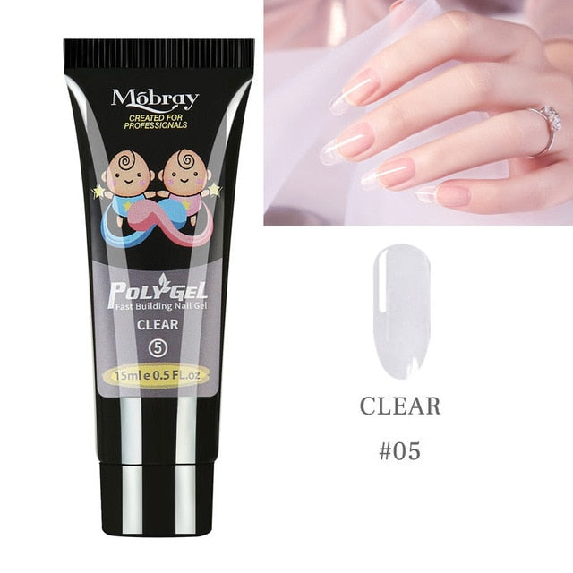 5PCS Poly Extension Gel Set Nail Art French Nail Art