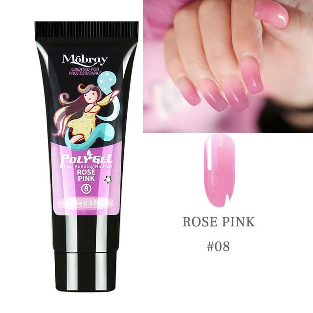 5PCS Poly Extension Gel Set Nail Art French Nail Art