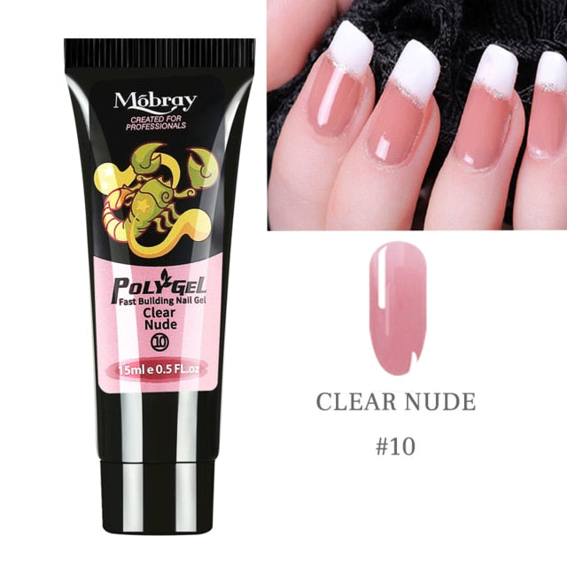 5PCS Poly Extension Gel Set Nail Art French Nail Art