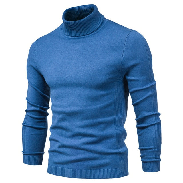 Mens Sweaters Casual TurtleNeck