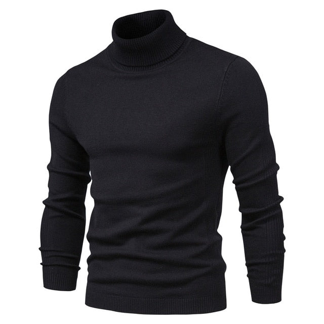 Mens Sweaters Casual TurtleNeck