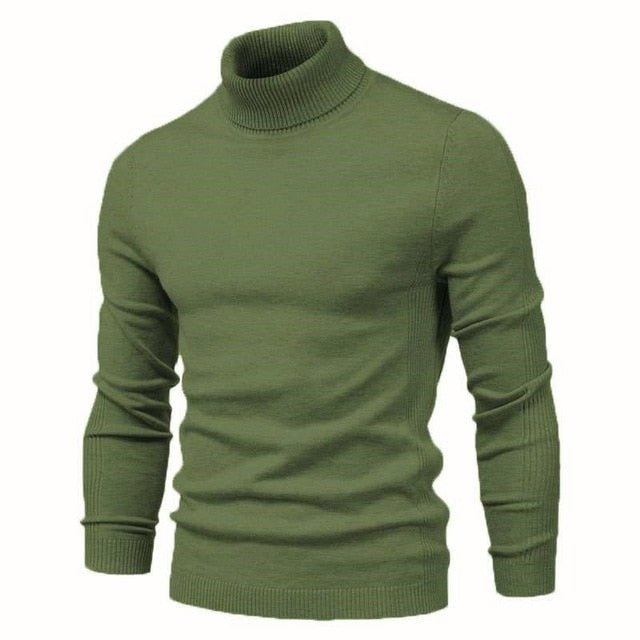 Mens Sweaters Casual TurtleNeck