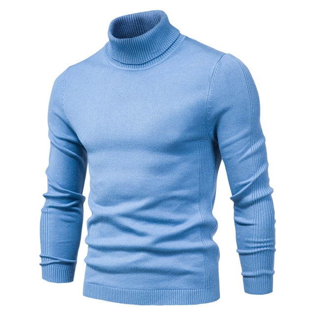 Mens Sweaters Casual TurtleNeck