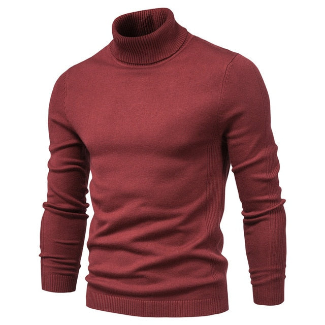 Mens Sweaters Casual TurtleNeck