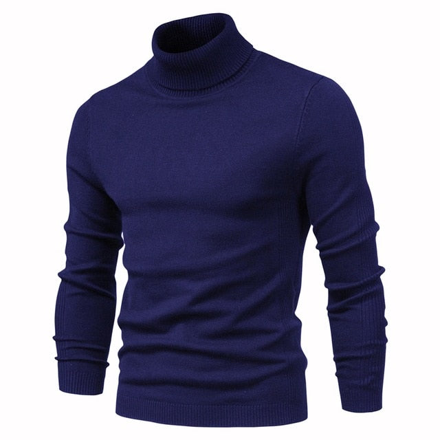 Mens Sweaters Casual TurtleNeck