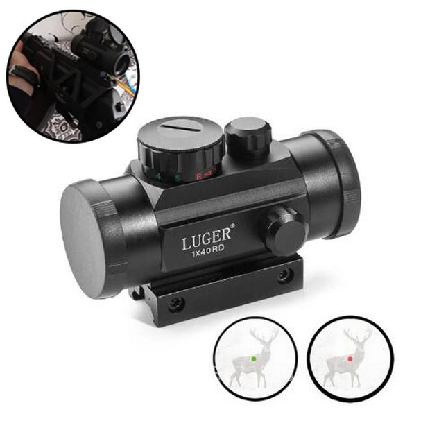 Tactical Hunting Red Dot 1X40RD Optical Sight Mounts Riflescope