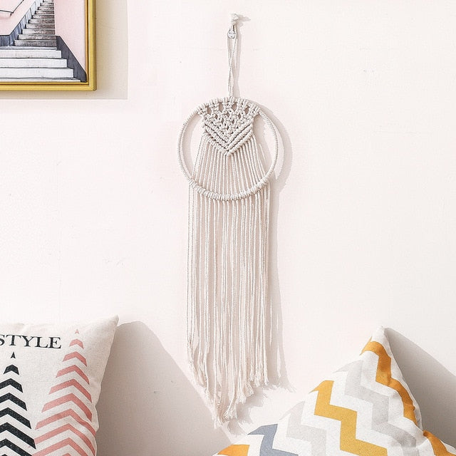 Star & Moon Macrame Dream Catcher