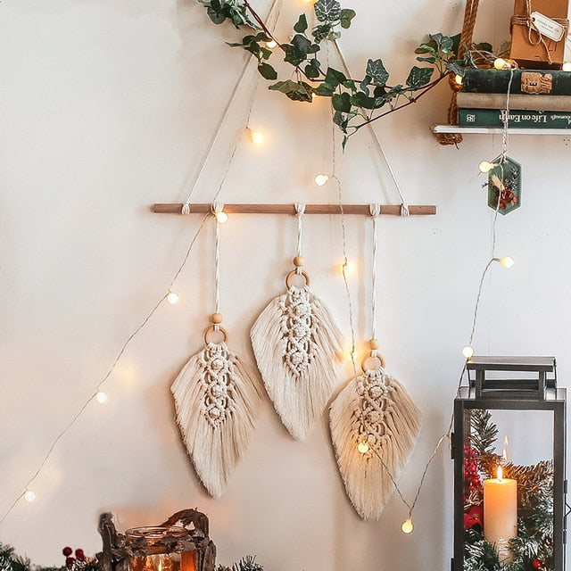 Star & Moon Macrame Dream Catcher