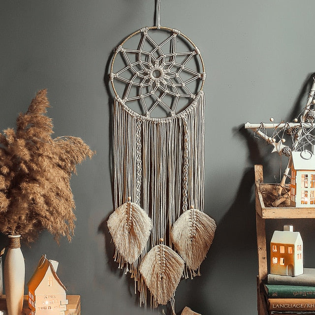 Star & Moon Macrame Dream Catcher