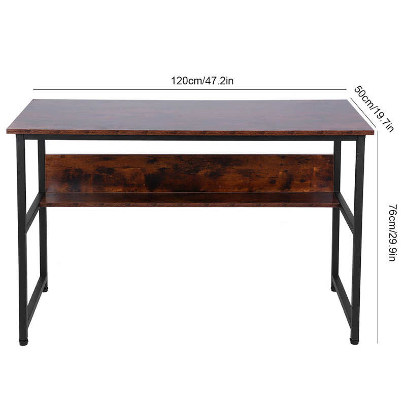 Computer Desk PC Workstation Study Writing Table Shelf Adjustable Leg Pads for Home Office Desk Universal Laptop Stand