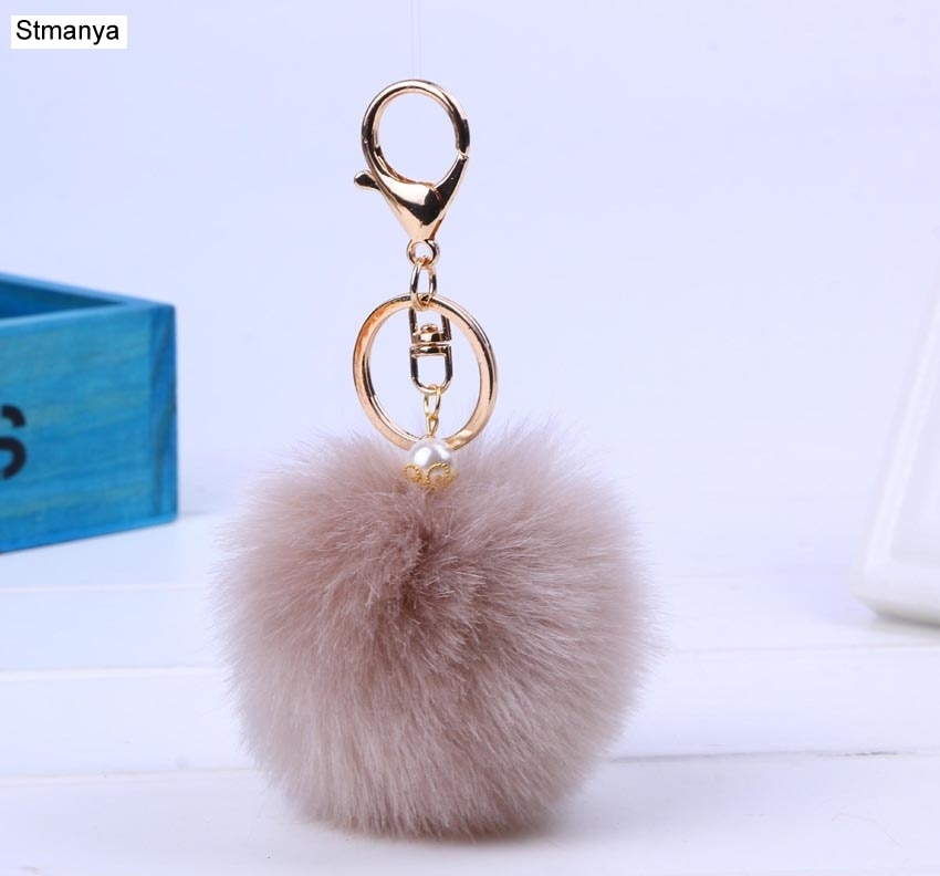 Fur Keychain Pom Pom