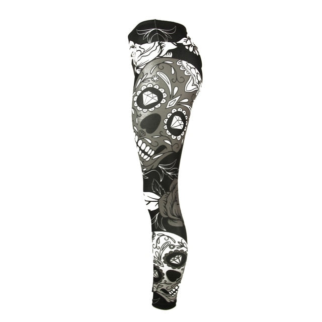 Sugar Skull Sports Leggings Yoga Pants