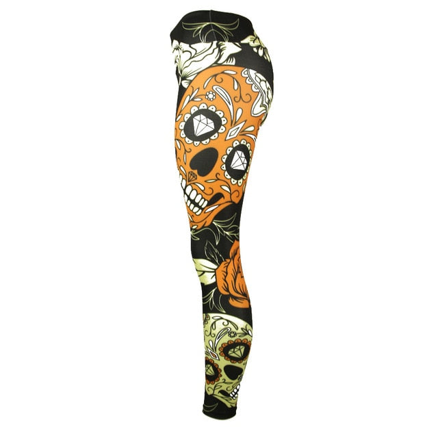 Sugar Skull Sports Leggings Yoga Pants